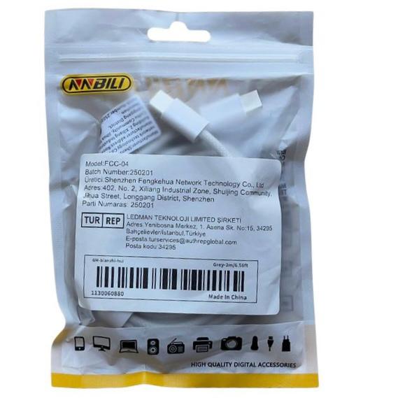 Share this product USB C to USB C Charger Cable, 2M, 60W(3A) Fast Charge Nylon Braided Type C to C Cable, Durable USB-C Charging Lead for iPhone 17, 16, 15 Pro, Pro Max MacBook Air, Pro 2020, iPad Pro Samsung Galaxy S25 S24 S23 (White)