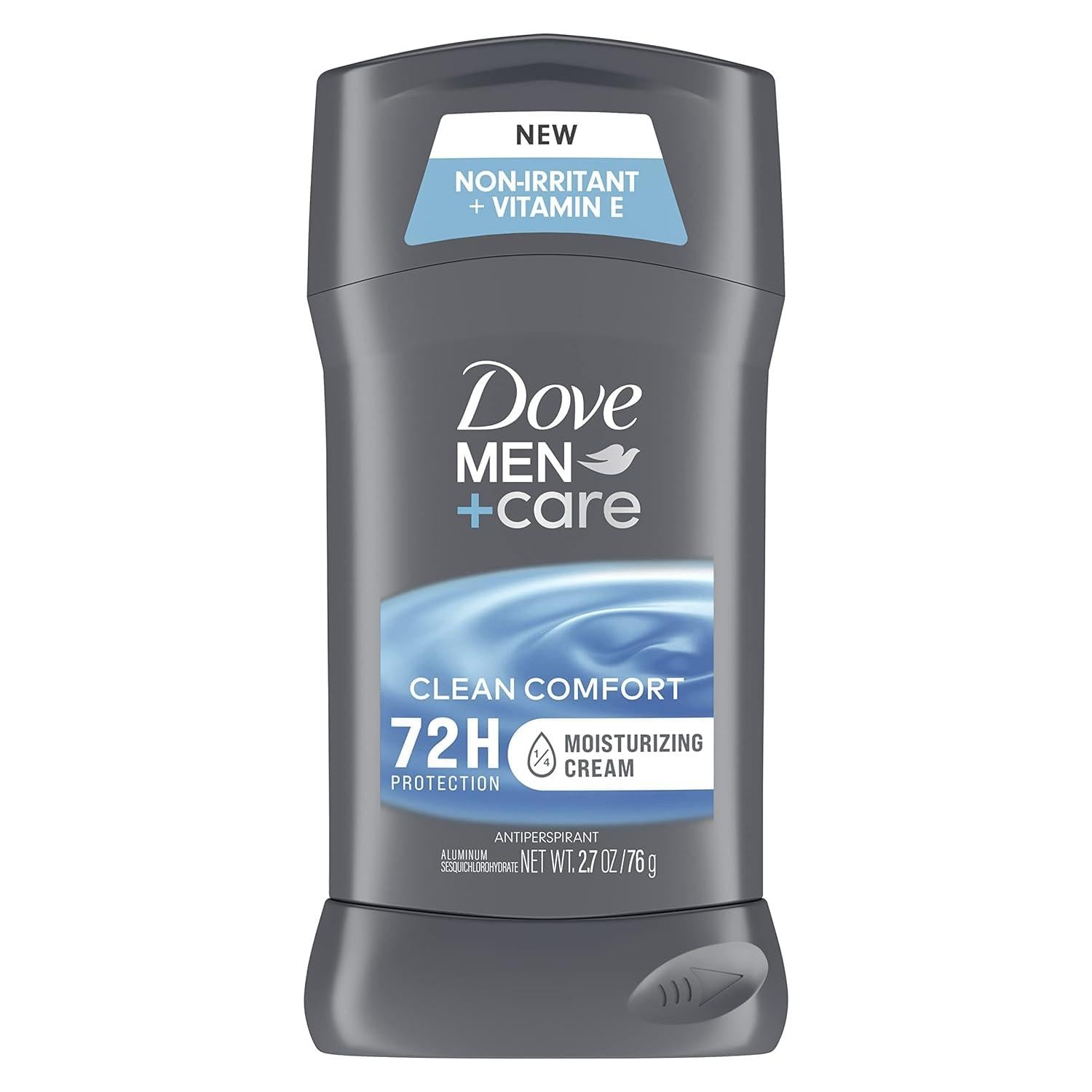 Men+Care Antiperspirant Deodorant 72-hour sweat and odor protection Clean Comfort Antiperspirant for men formulated with vitamin E and Triple Action Moisturizer (76g)